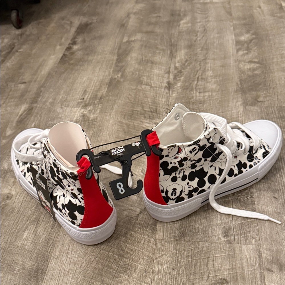 Disney Mickey Mouse Sneakers - Black, White, and Red